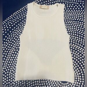 NWOT Cream Altar’d State Open Back Bow Tank Women Size XS
